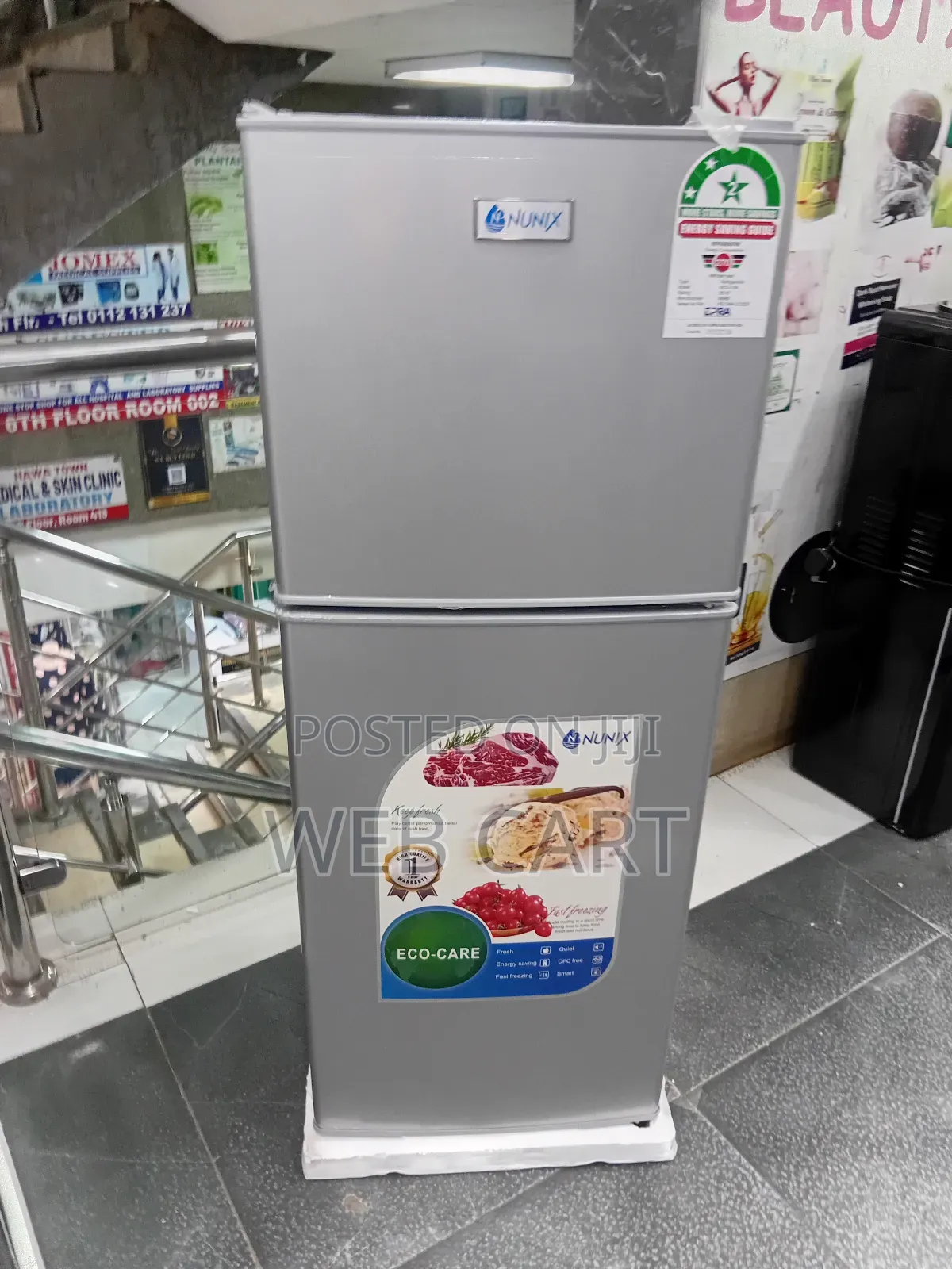Nunix 138 Litres Double Door Fridge – Energy Saving