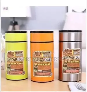 Food Flask With Folded Spoon