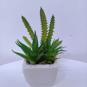 Artificial Flower White Succulents Table Top / Washroom Decor