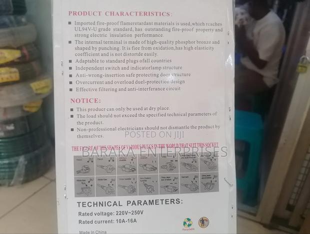 Powerking Black 5 Metre Wire Electrical Extension - thumbnail 2