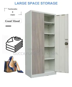 Modern 2-door Metallic Brown Filling Cabinet