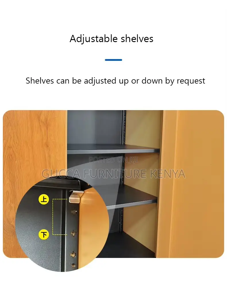 Modern 2-door Metallic Brown Filling Cabinet