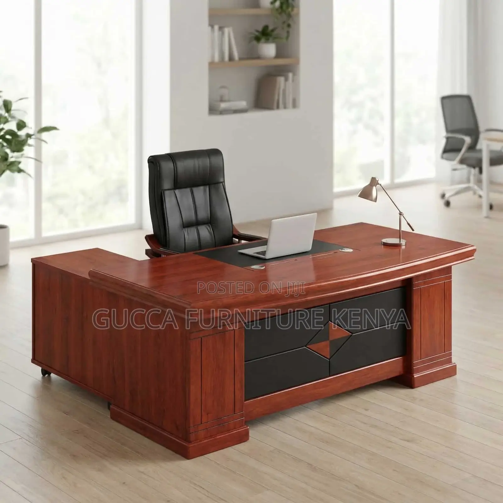 1.6 Meters Mahogany Executive Office Desk