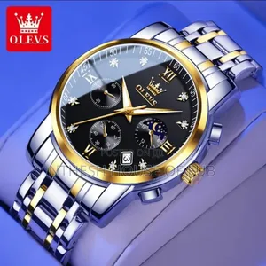 Olev's 2858 Gold Stripped White And Black Display