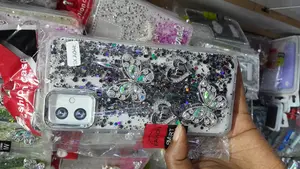 Annyojo Samsung Galaxy A04e Glitter Crystal Buttefly Case