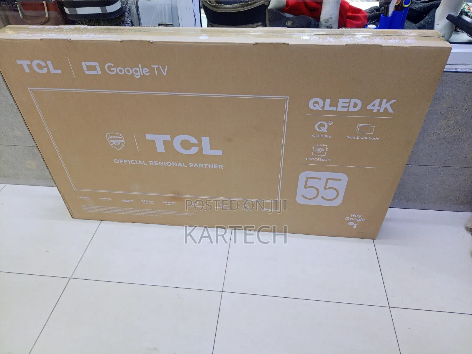 TCL 55” 55c655 Qled Pro Google Tv – Smart Streaming, HDR Display