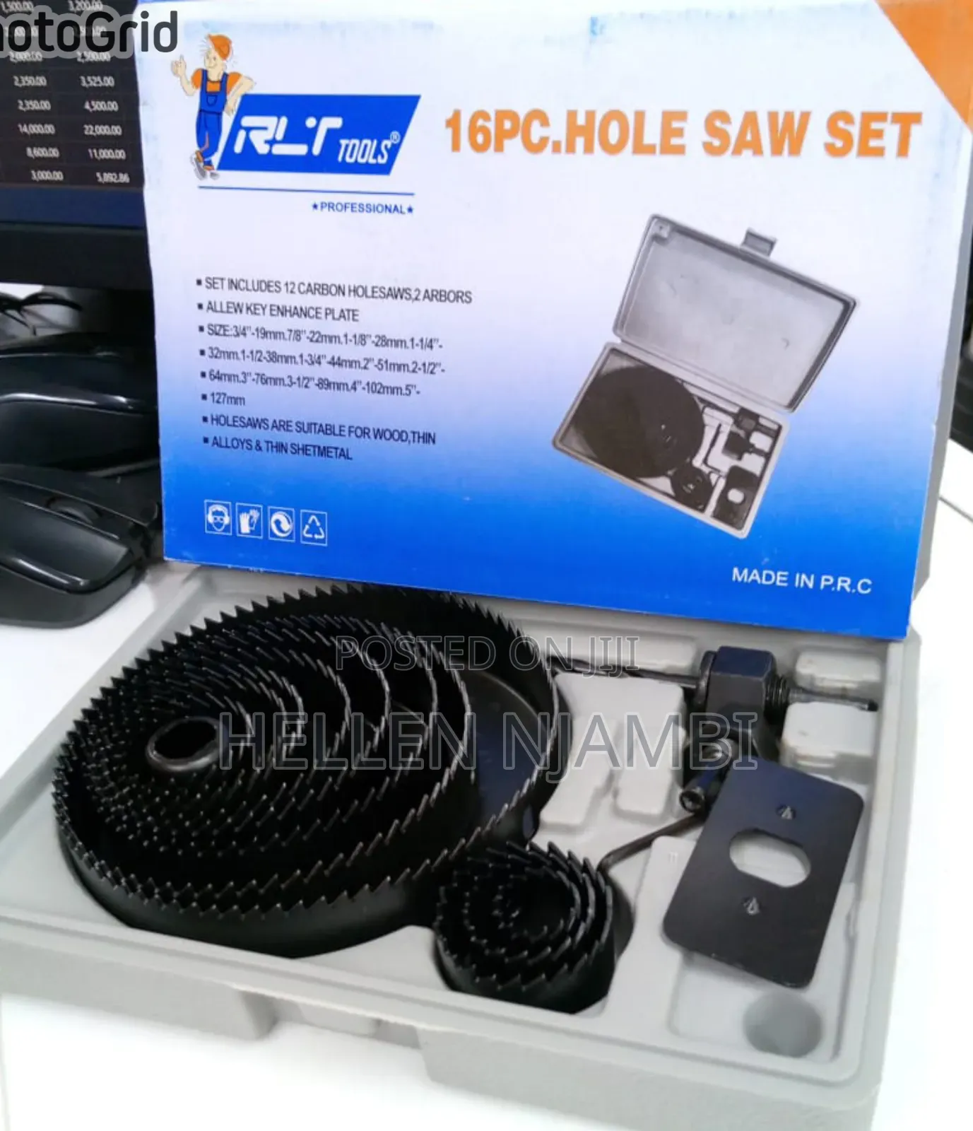 16pcs Hole Saw Set
