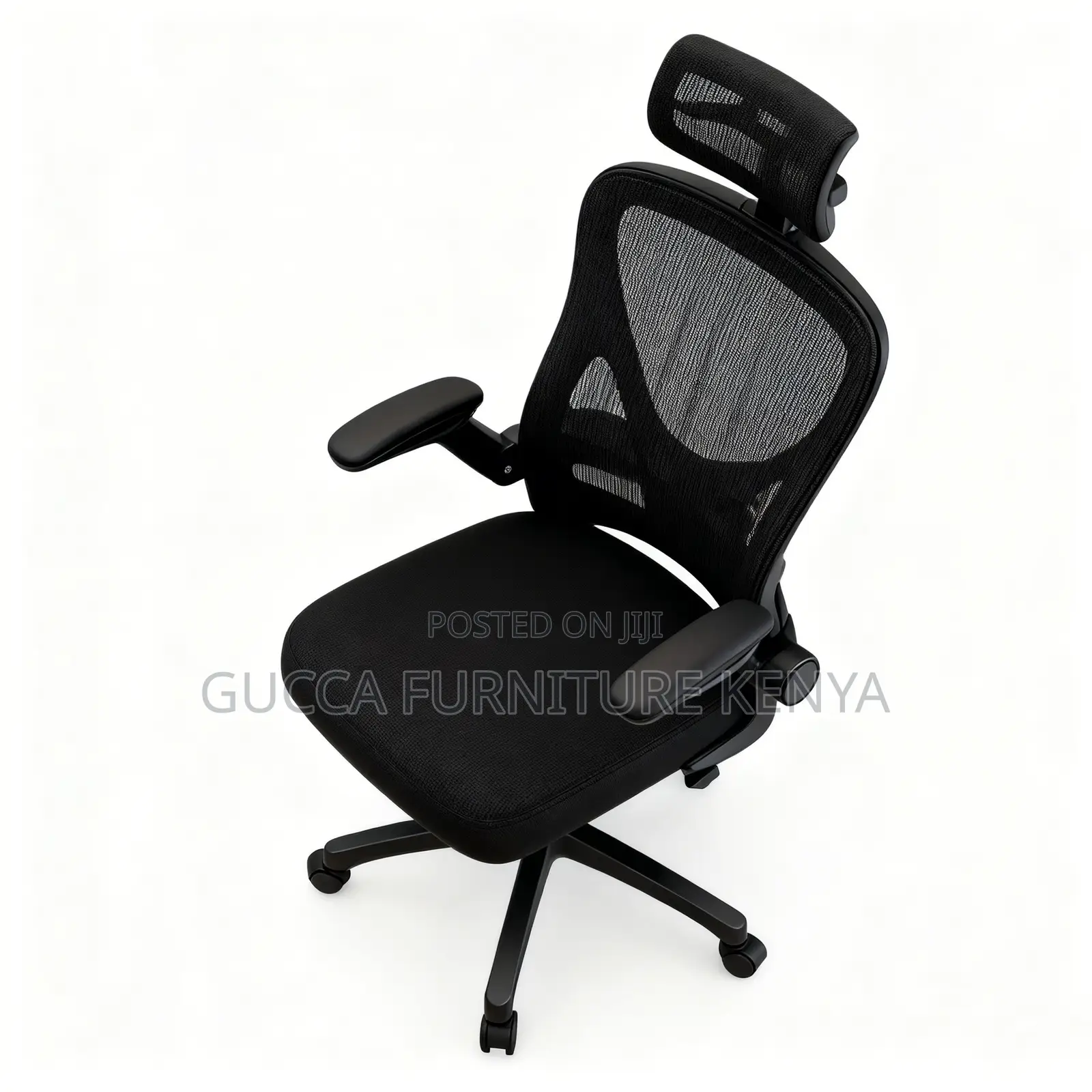Ergonomic Mesh Office Seat With Flip Arms