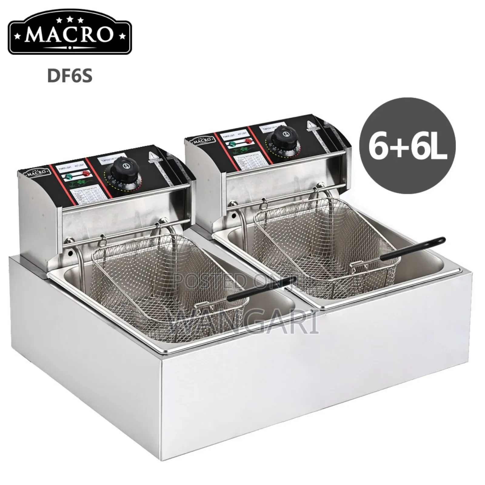 Nunix Double Chips Fryer Now Available 6 Litres Each