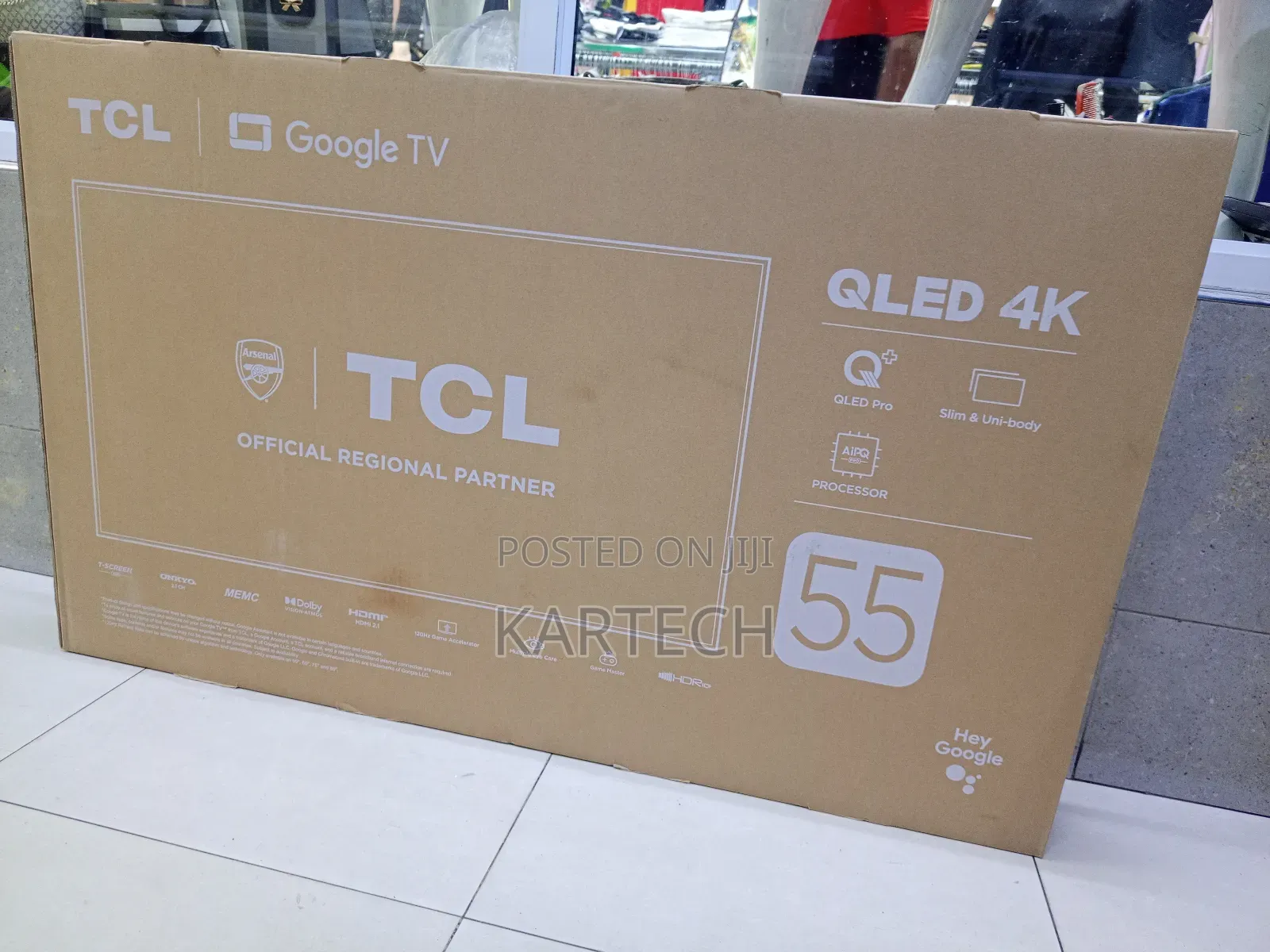 TCL 55” 55c655 Qled Pro Google Frameless Tv - Bluetooth