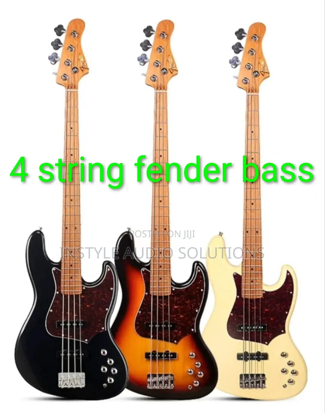 4 String Fender Bass Guitar Variety Colors