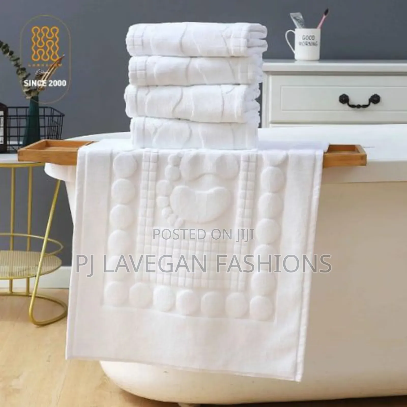 White Bathroom Mat