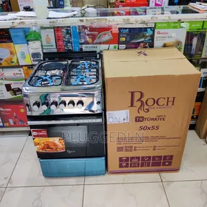 *Roch Standing Cooker * Silver *50cmx55cm, 3gas+1electric,
