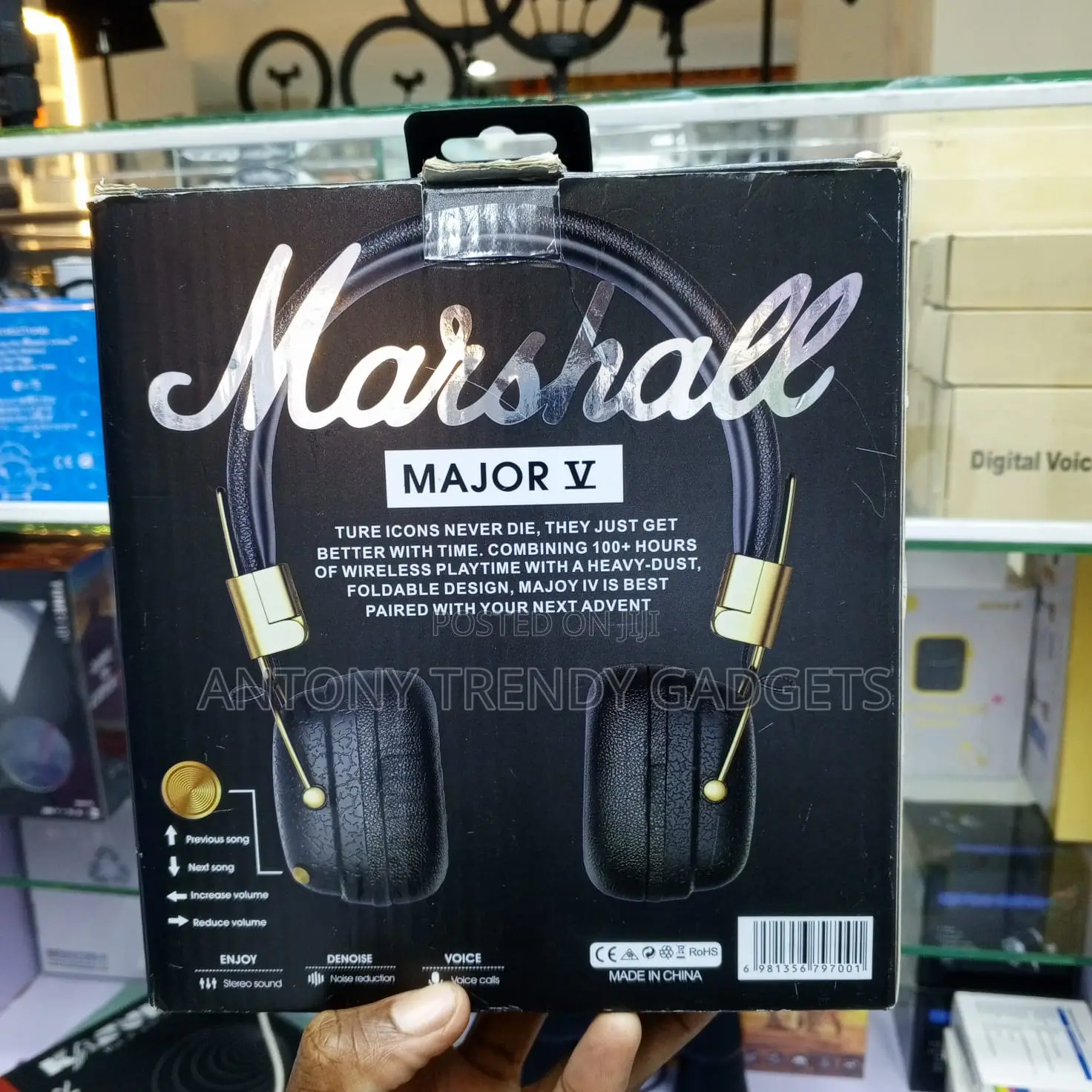 Marshall Major V Wireless Headphones.