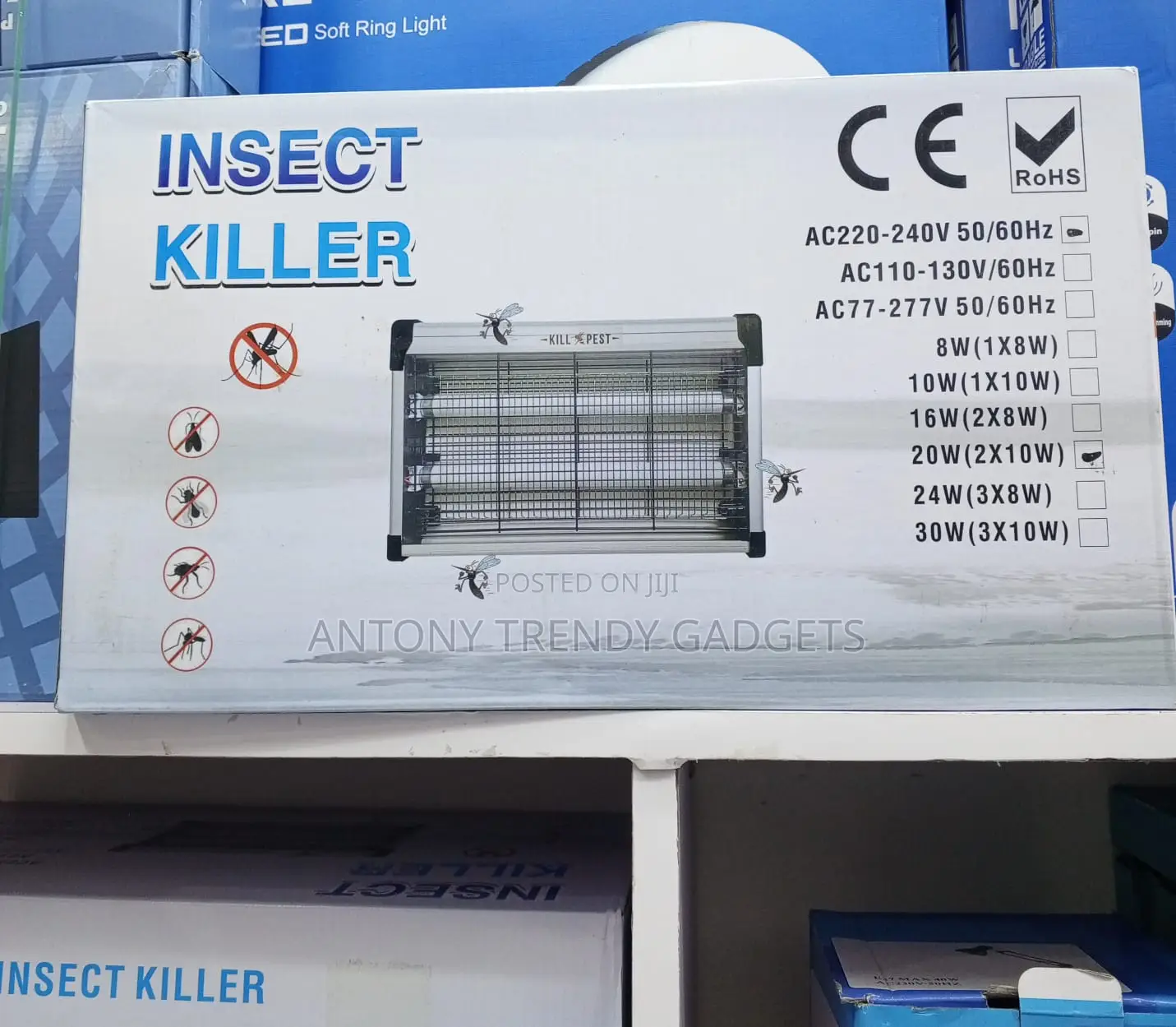 Insect Killer, Electric Bug Zapper 20w, Mosquito Fly Killer Lamp