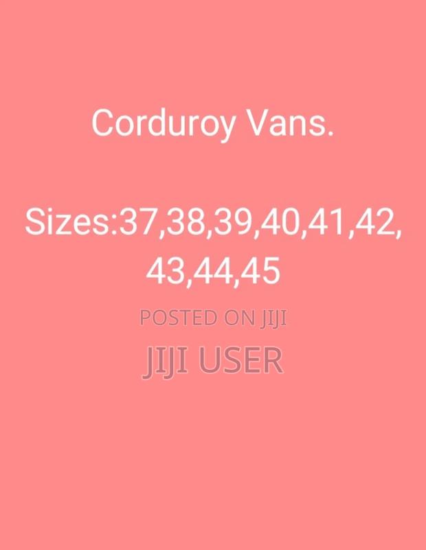 Corduroy Unisex Vans. From 37-45