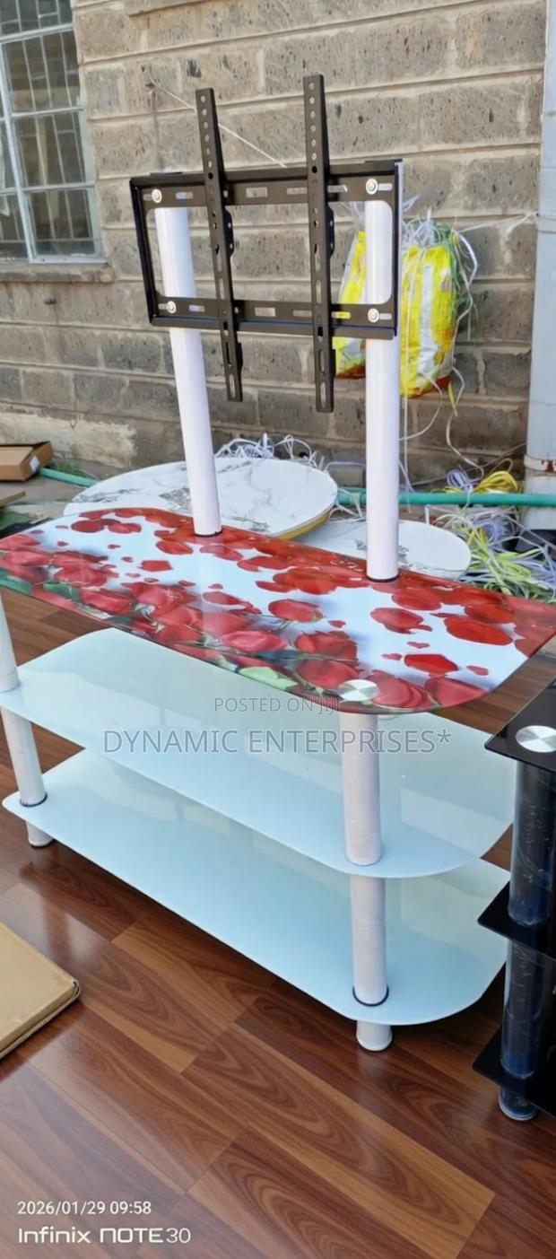Contemporary Glass Television Stand