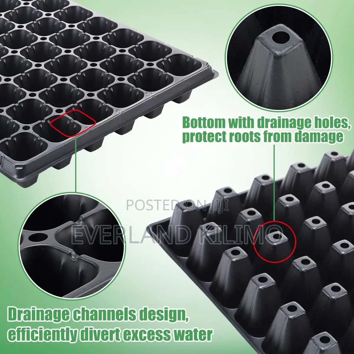 Plastic Seedling Trays for Healthy Plant Growth
