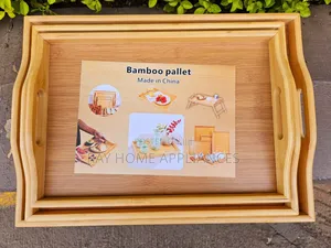 Bamboo Trays 3 Pieces Set