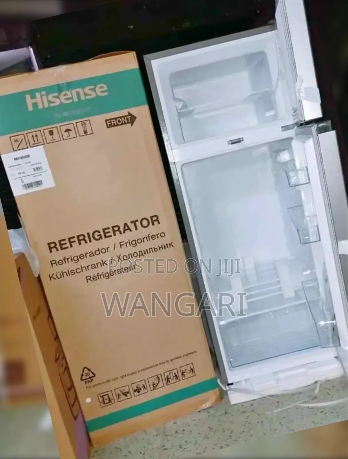 Hisense 205l Double Door Fridge, Available