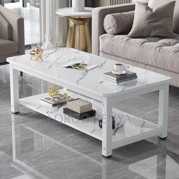 Coffee Table ; Simple Faux Marble Tea and Coffee - thumbnail 4
