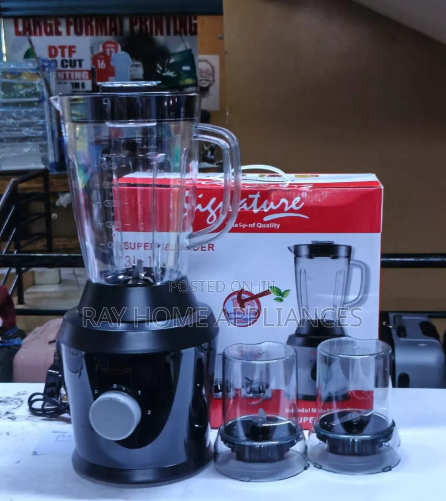 Signature Black 3 in 1 Blender