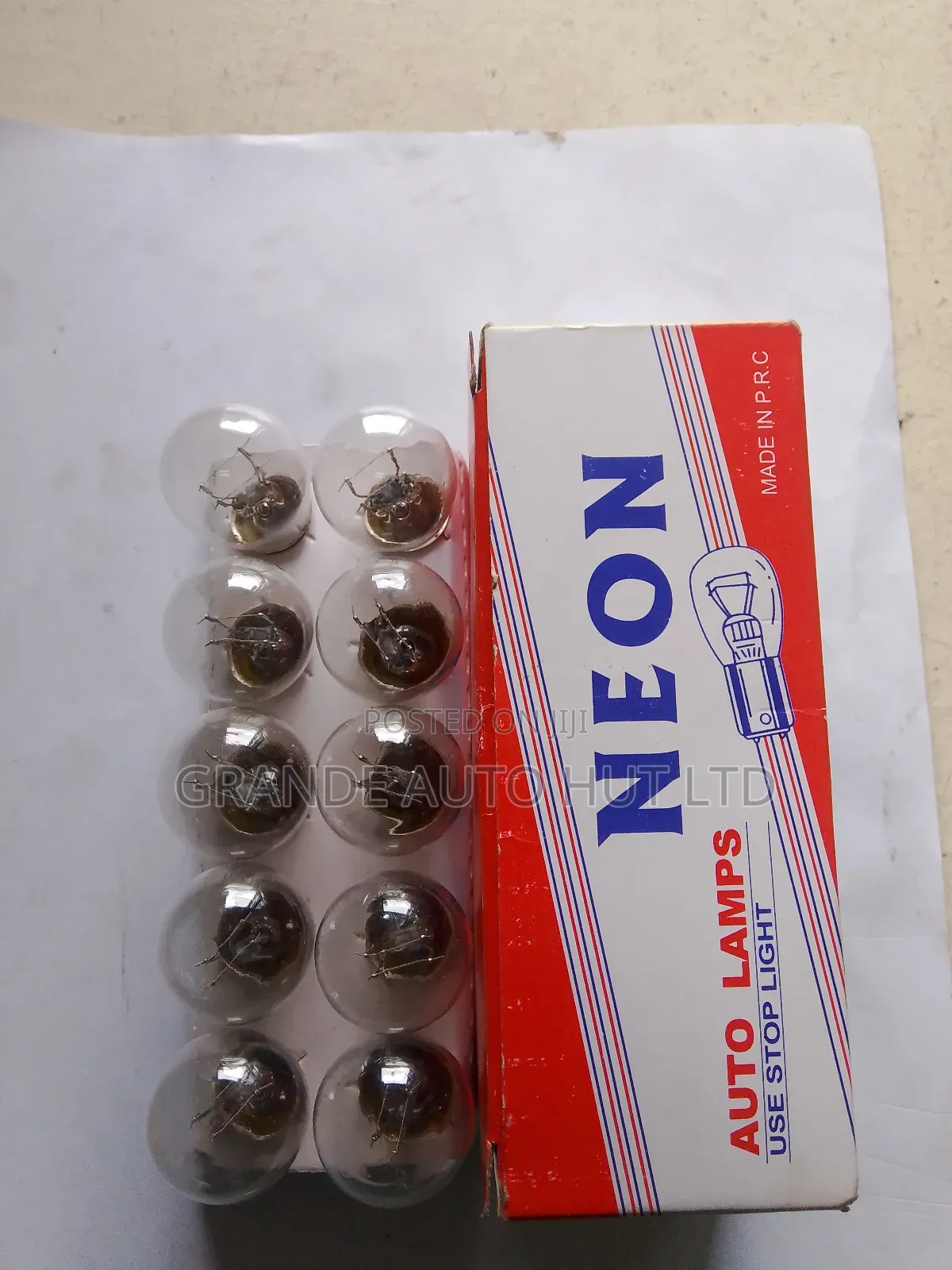 Brake Bulb Normal 12volts (Neon Brand)