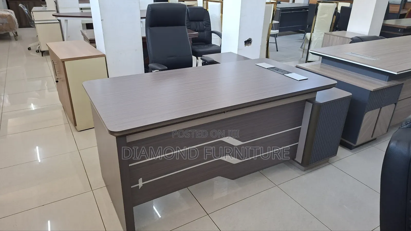 1.8m Executive Office Desk With Power Socket Cable Grommet .