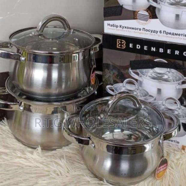 Edenburg Eb‐3716 6‐Piece Stainless Steel Cookware Set