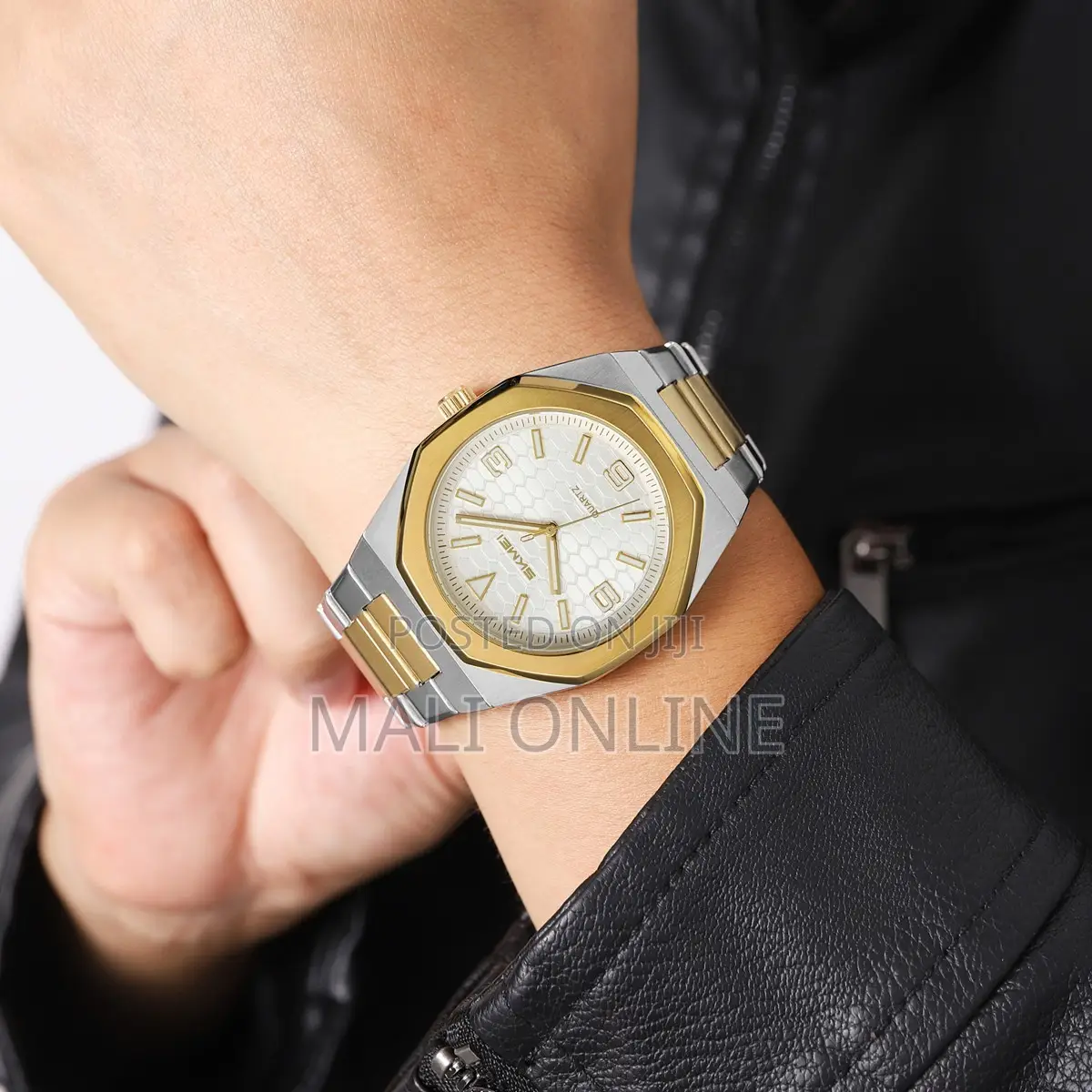Skmei 2657 Men Quartz Fashion Watch Stainless Steel Strap Waterproof