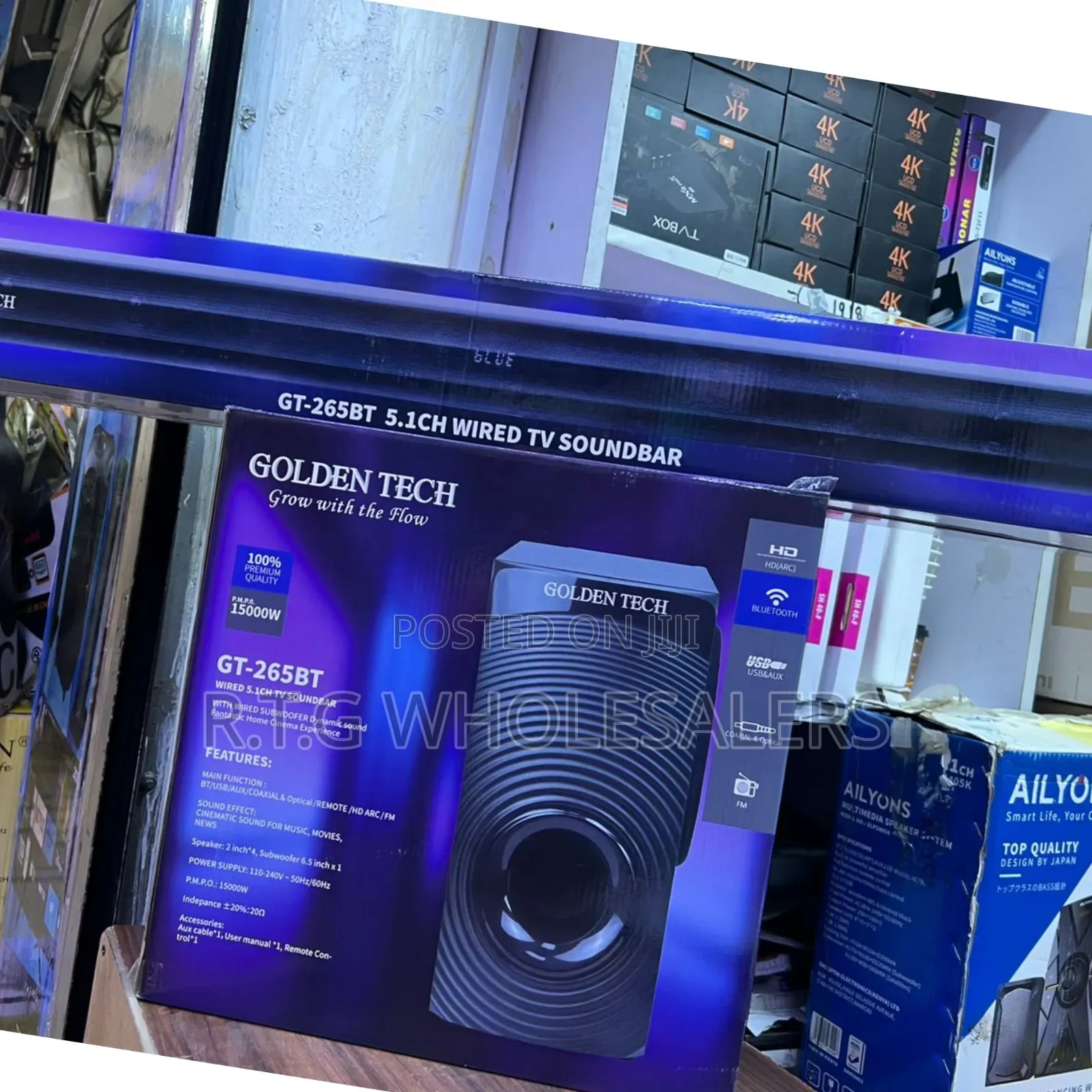 Goldentech 5.1 Channel Home Theater Soundbar