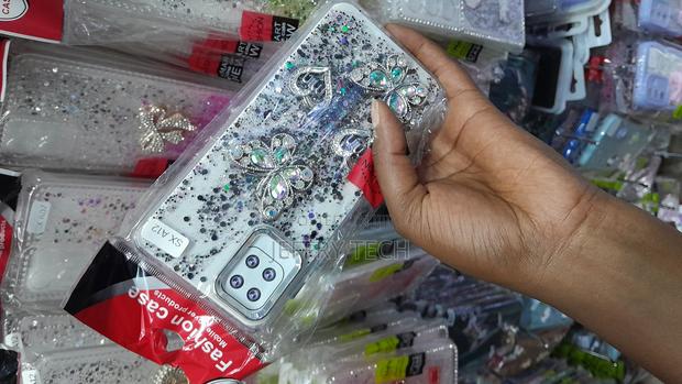 Kuiop Samsung Galaxy A12 5g Case, Glitter Crystal Butterfly - thumbnail 3