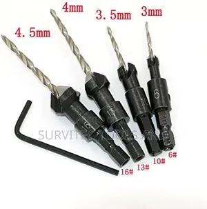 4pcs Countersink Bit