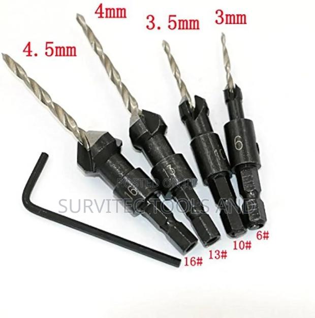 4pcs Countersink Bit