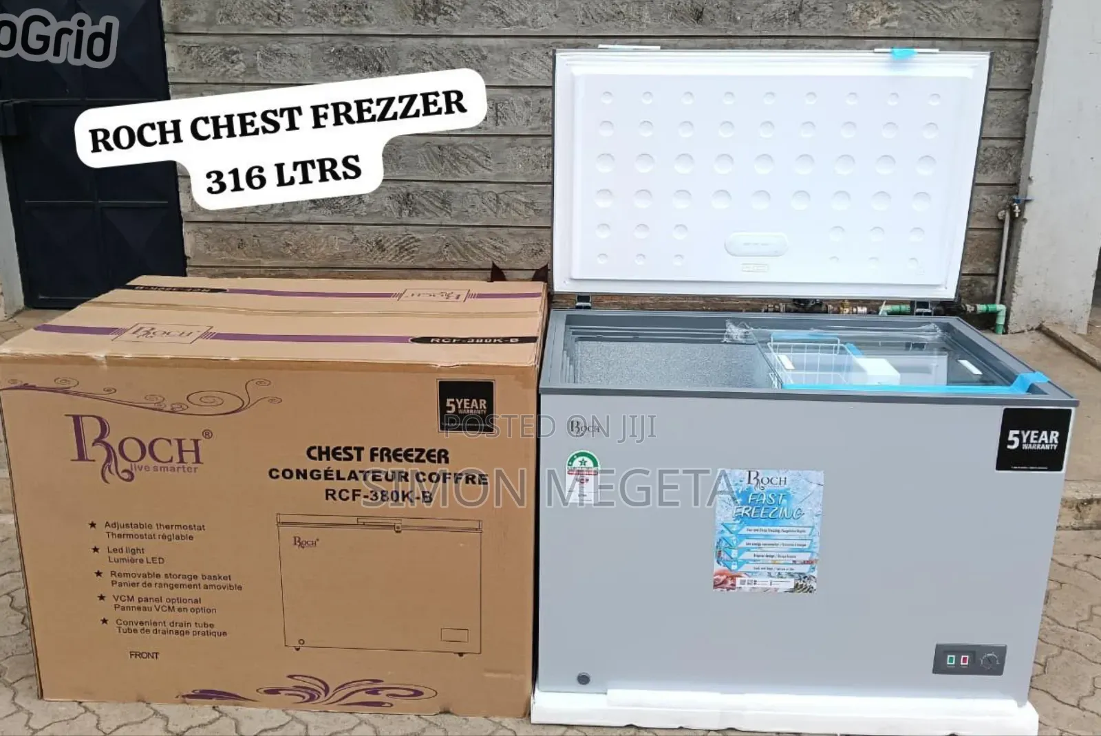 Brand New Roch Chest Freezer 316 Litres