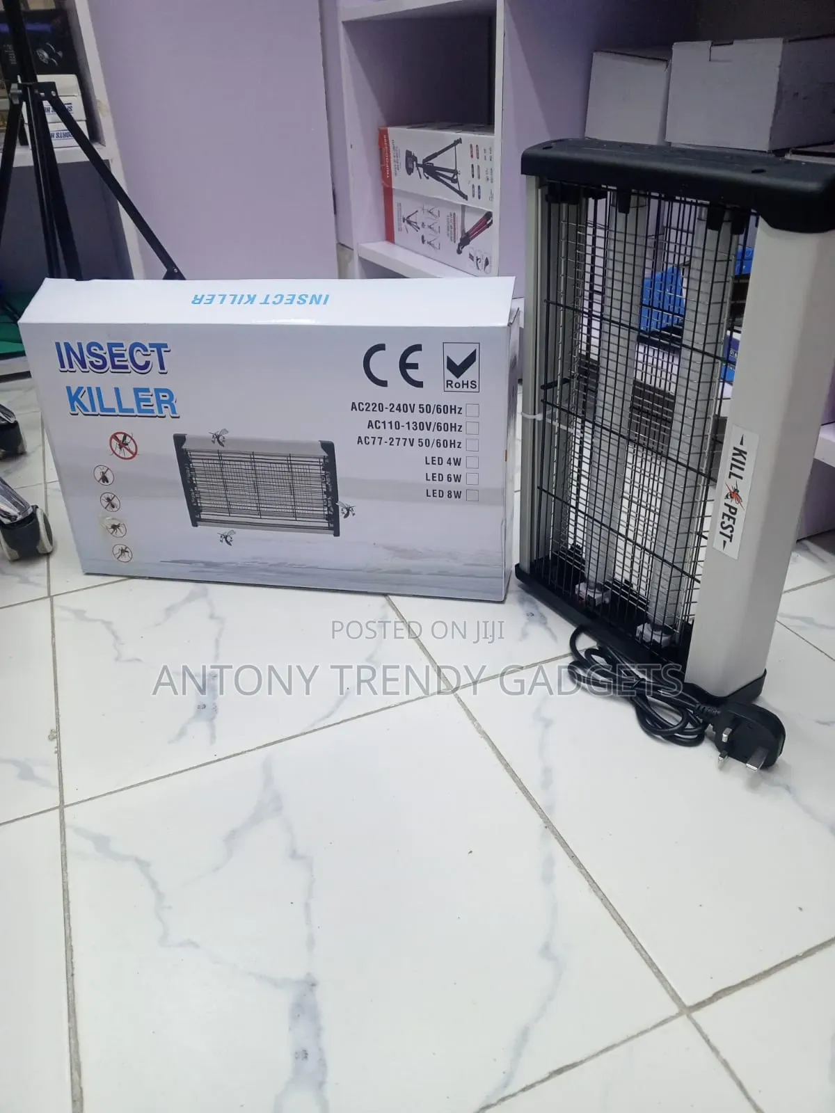 Electric Mosquito & Insect Killer Lamp – Powerful Indoor Bug Zapper