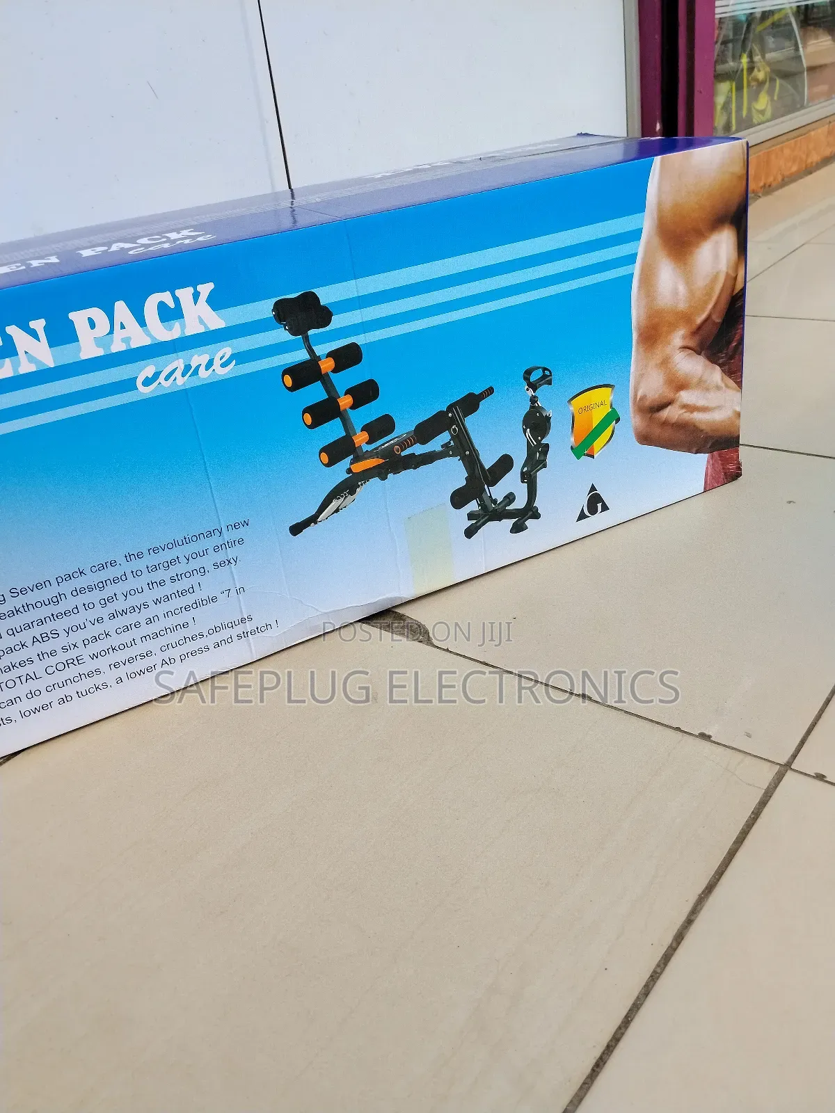 Six Seven Pack -Exercise Bike W/ Ab Straps - LCD Monitor | /