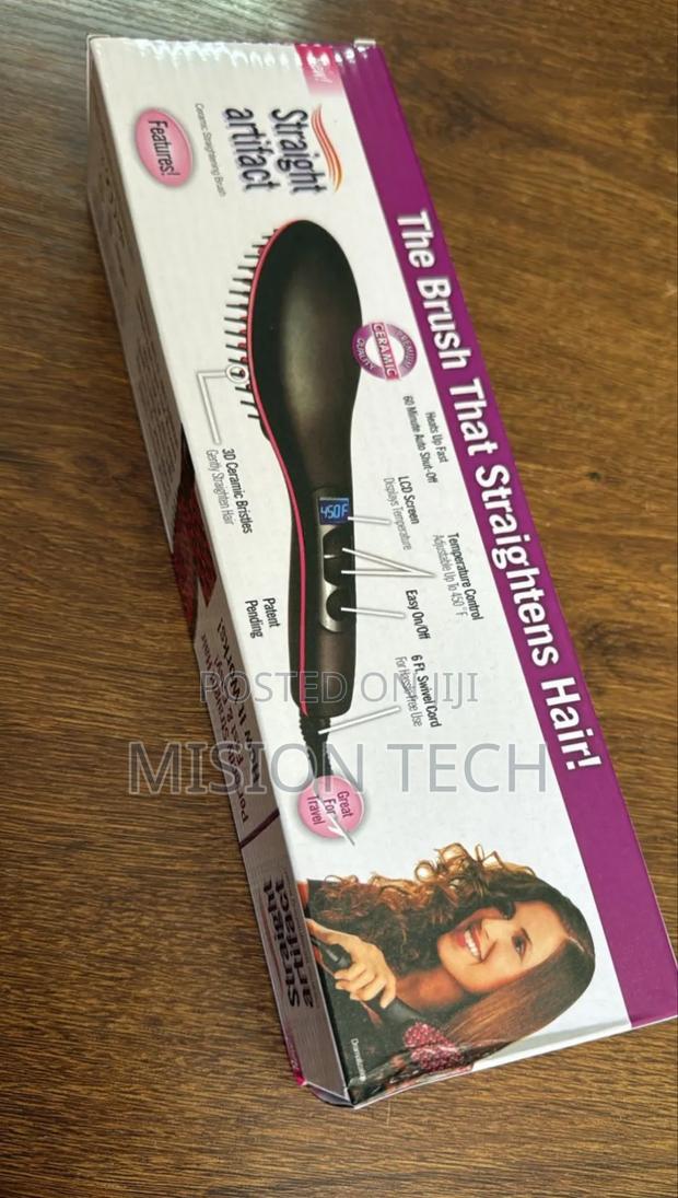 Nunix Hair Straightening Brush Comb Electric. - main view
