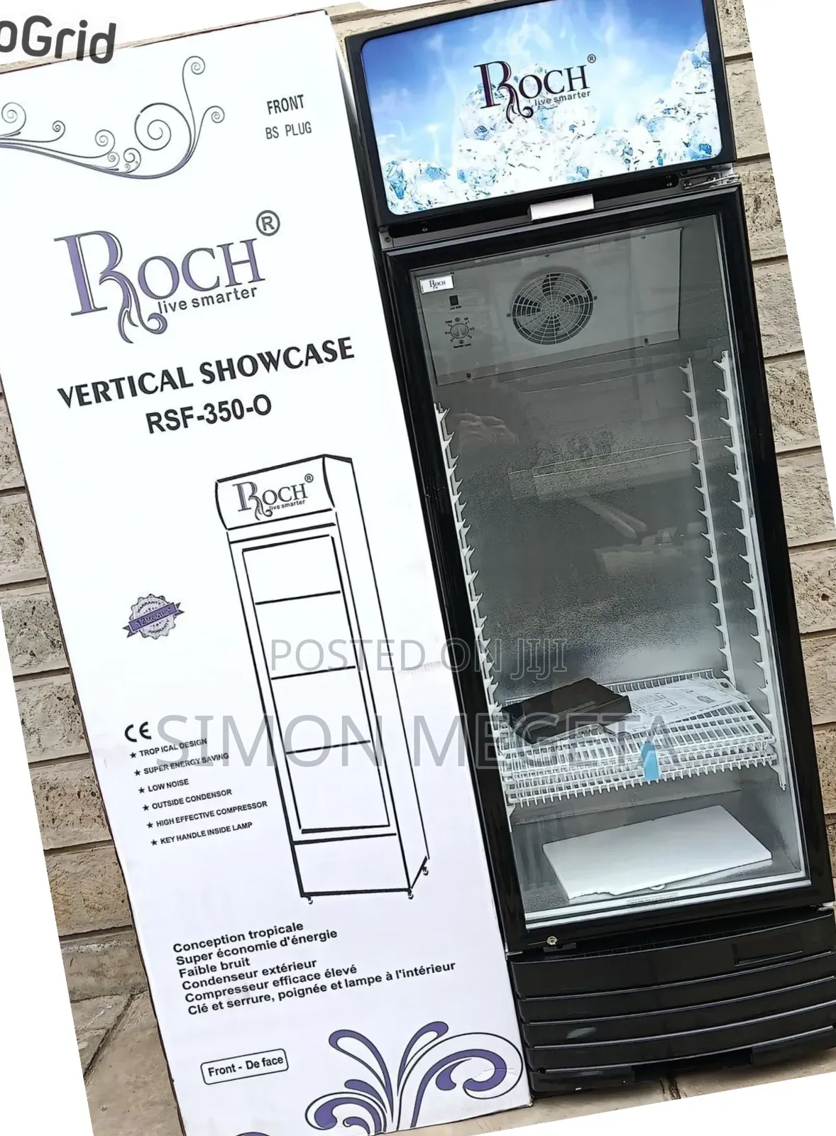 279 Litres Roch Showcase Display Fridge