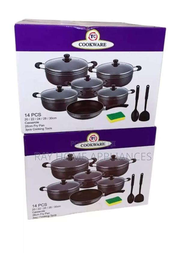 Tc 14 Pieces Nonstick Cookware Sets