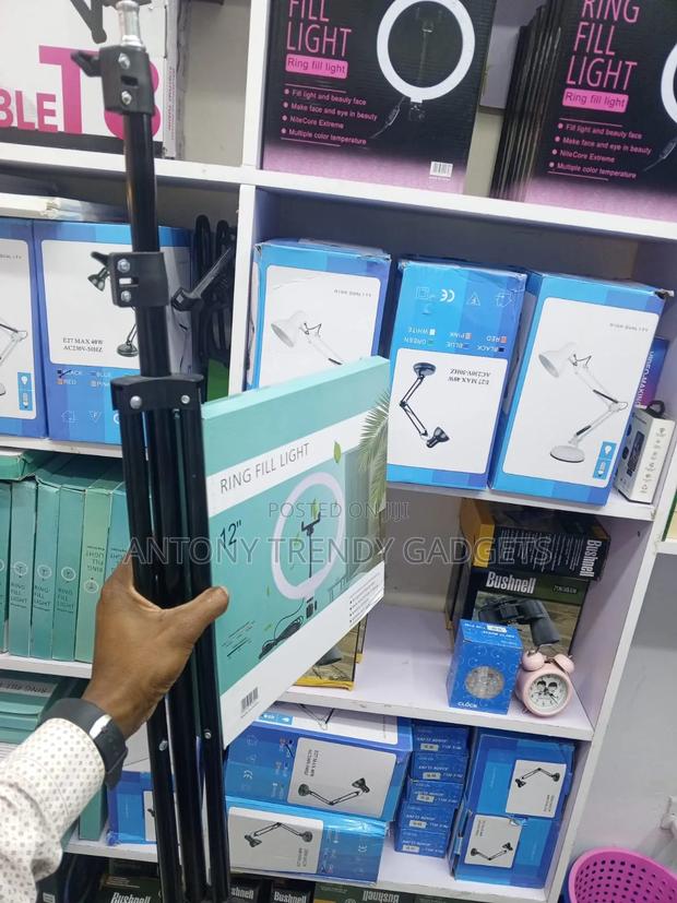 12" Led Ring Fill Light With Adjustable Tripod Stand - main view
