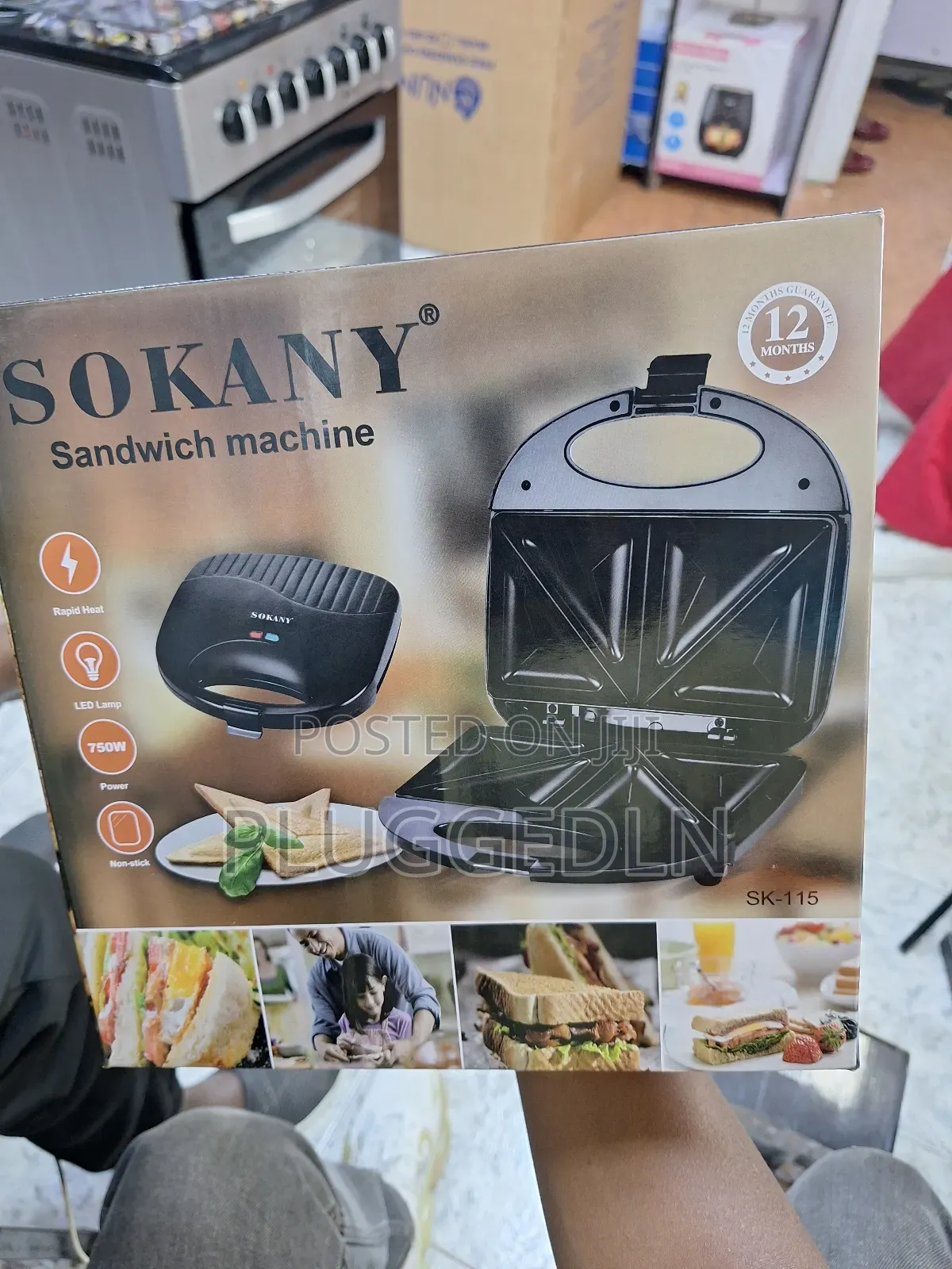 2 Slice Sokany Sandwich Maker.