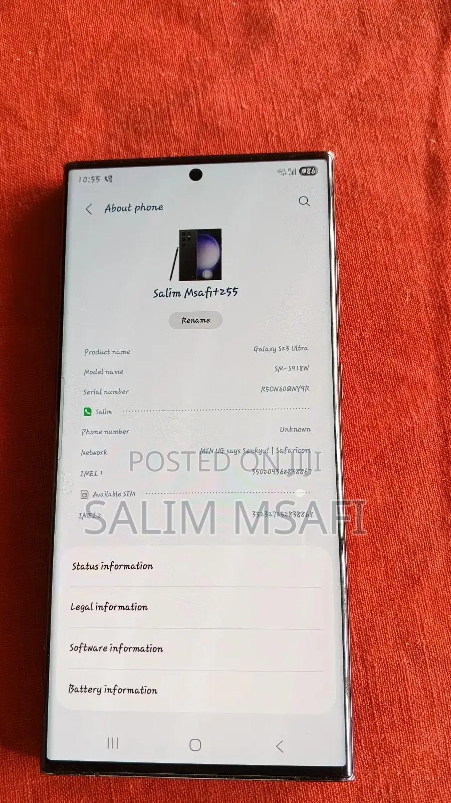 Samsung Galaxy S23 Ultra 256 GB Black