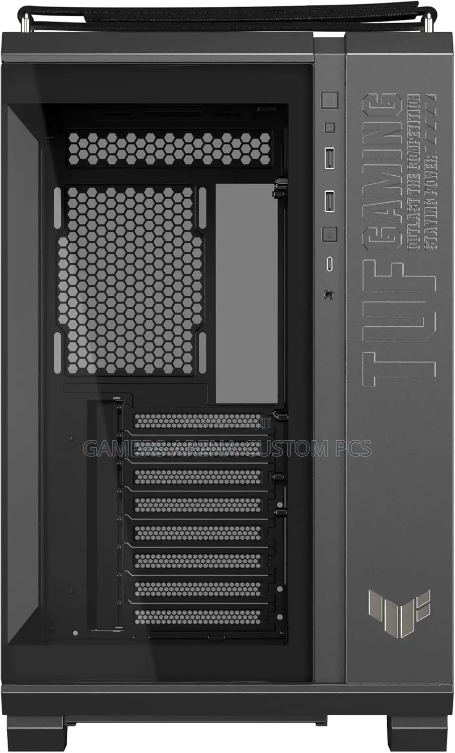 Asus Tuf Gaming Gt502 Tempered Glass Atx Mid-Tower Computer Case