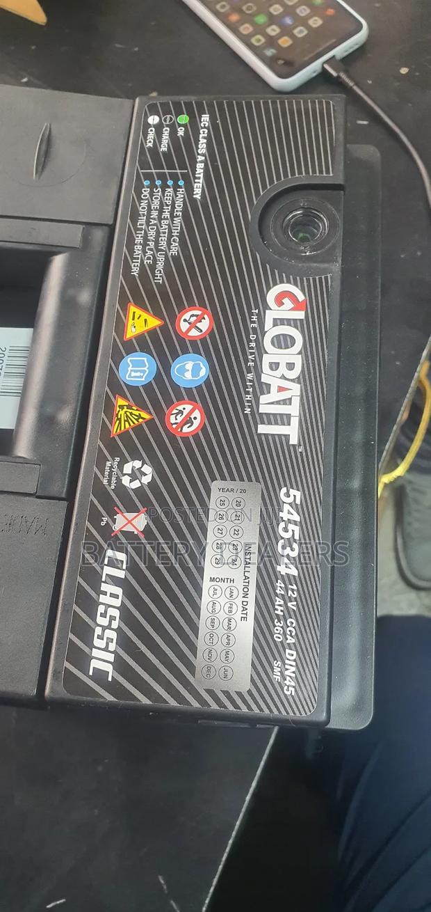 Globatt Din 45 Car Battery - thumbnail 2