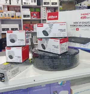 Full Set Dahua 4 Channel Cctv Cameras Kits