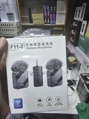 F11-2 Dual Wireless Microphone – Clip-on Lavalier Mic