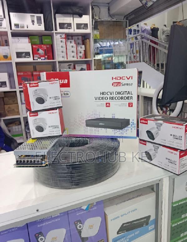 Dahua 4 Camera Cctv Kit With 4ch Dvr And Installation Accessories - main view