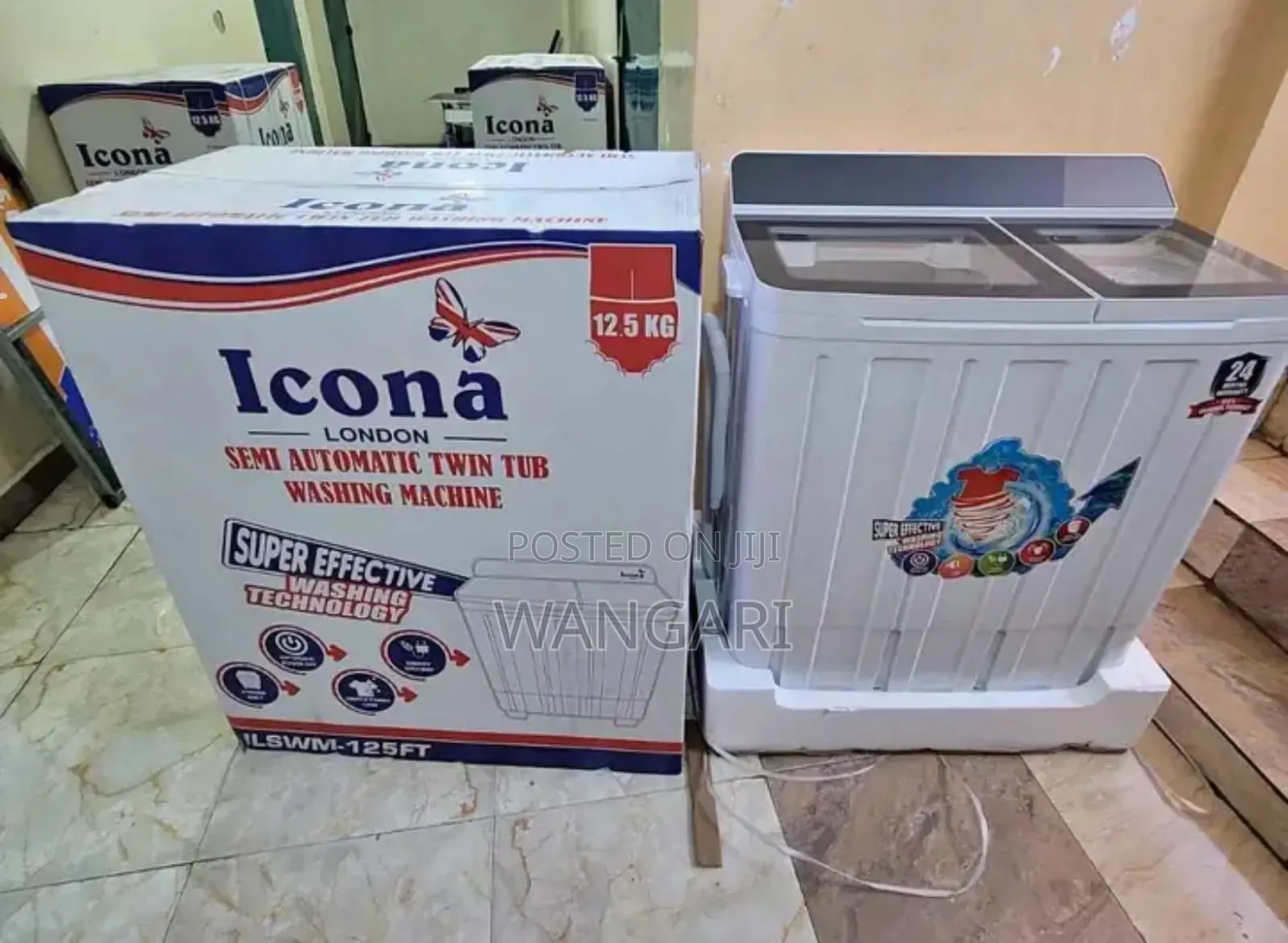 Icona 12.5kgs Twin Tab Washing Machine Available