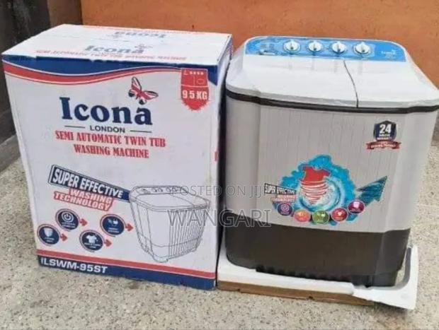 Restocked Icona 9.5kgs Semi Automatic Washing Machine - main view
